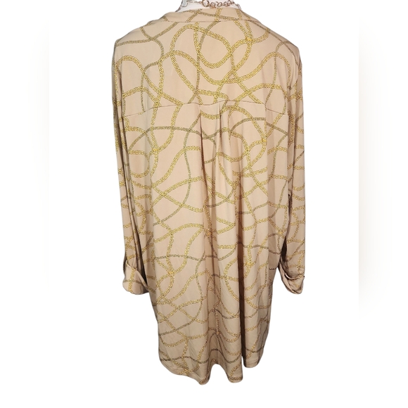 Michael Kors Chain Link Pattern Blouse. Women’s size 2x - Picture 4 of 11